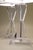 Transparent Matched Pair Xlarge Lucite Acrylic Astrolite Ritts Co. Geometric "Hourglass" Futuristic Modern Sculpture Table Lamps 1970's For Sale - Image 8 of 12