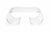 1970s Lucite coffee table featuring a sculptural continuous scroll form in the style of Karl Springer. Formed from...