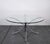 70s table in glass and chrome. A classic table that fits in every lounge, a must have for space age fans.