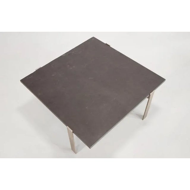 Mid-Century Modern Square Coffee Table with Slate Top by Rob Parry, 1950s For Sale - Image 3 of 6
