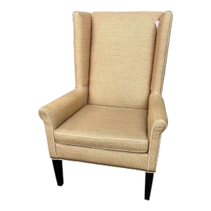 1980s Lee Industries Linen Arm Chair
