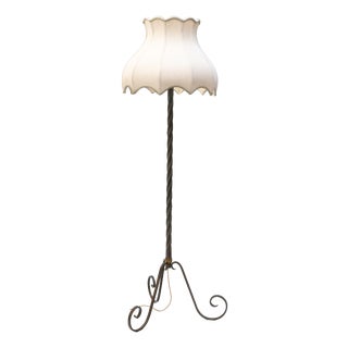 Vintage Bronze Floor Lamp, 1970s For Sale