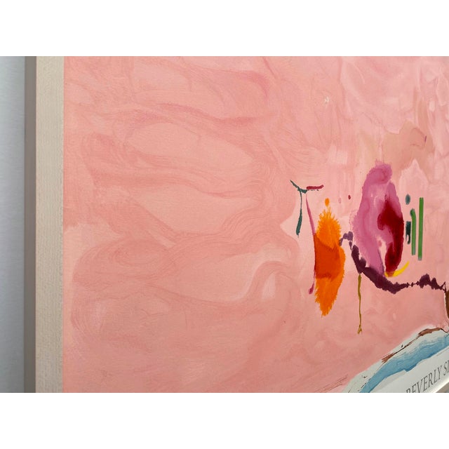 Helen Frankenthaler Vintage Abstract Expressionist Framed Limited Edition Large Fine Art Silkscreen Print " Flirt " 1995 For Sale In Kansas City - Image 6 of 12