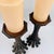 Vintage Faux Bamboo Bronze Metal Pillar Candleholders 12"h - A Pair For Sale - Image 14 of 16