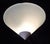 Metal Vintage Ceiling Lamp with White Metal Mounting and White Opal Glass Shade, 1990s For Sale - Image 7 of 7