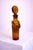 Vintage Swedish Amber Figural Art Glass Decanter by Erik Höglund for Boda, 1950s For Sale - Image 3 of 8