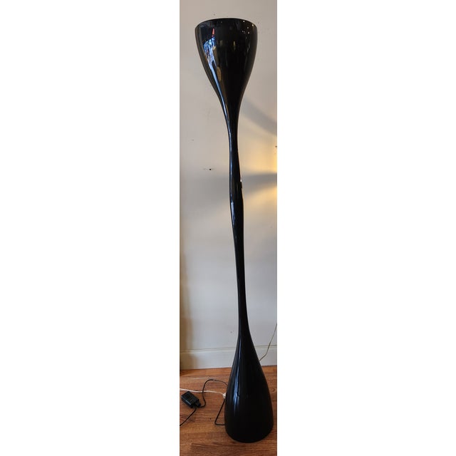 Modern 1990s Black Floor Lamp For Sale - Image 3 of 3