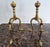 Pair of Handmade Italian Solid Brass Fireplace Andirons For Sale In Dallas - Image 6 of 7