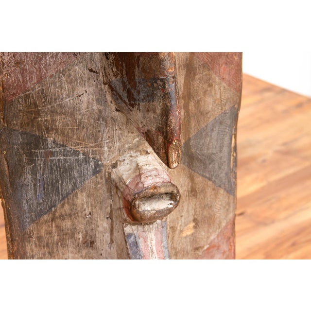 Antique Harned Guardian Bwa Painted Mask For Sale - Image 12 of 13