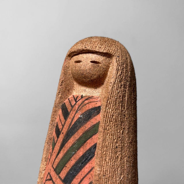 Terracotta Kokeshi Dolls, Japan, 1960s, Set of 2 For Sale - Image 10 of 17