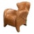 Modern Quilted Leather Armchair For Sale