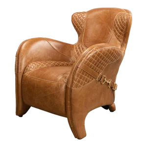 Modern Quilted Leather Armchair