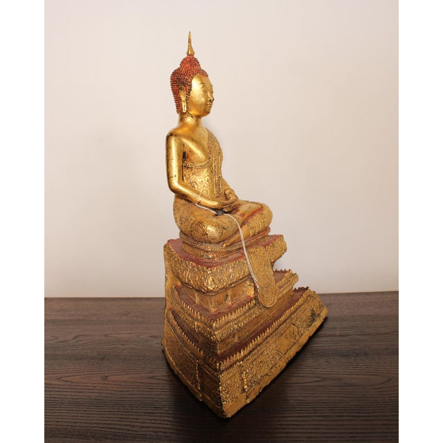 16th Century 16th Century Thai Bronze Buddha For Sale - Image 5 of 10