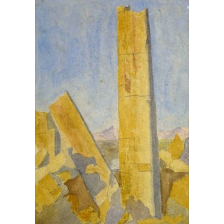 Watercolor Antiquities Ruins For Sale