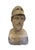 Stone Carved Stone Bust of Pericles With Corinthian Helmet. Italy, 20th Century. For Sale - Image 7 of 8