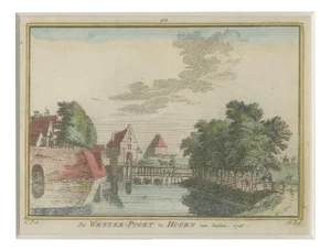 Spilman, Westerpoort' of Hoorn, The Netherlands, 1750, Print
