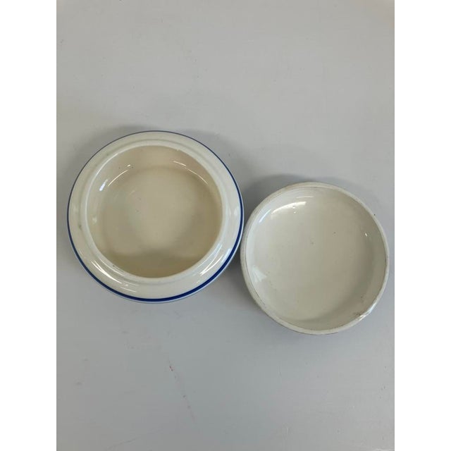 Blue Vintage Blue & White Delft-Style Ceramic Lidded Trinket Box, 1950s–1970s For Sale - Image 8 of 8