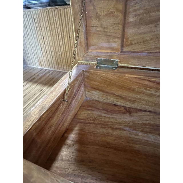 Late 20th Century Late 20th Century Tessellated Pink Marble Dresser Top Box Maitland Smith Attributed For Sale - Image 5 of 7