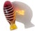 Glass Vintage Murano Sommerso Red Orange White Fenicio Pattern Italian Art Glass Fish Paperweight Figurine For Sale - Image 7 of 8