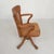 Industrial Oak Office Chair with Adjustable Spring System and Height Adjustment, 1950s For Sale - Image 3 of 18