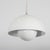 White enameled metal space age pendant light For Sale - Image 4 of 8