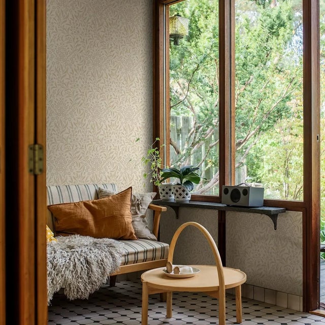 Borastapeter Boråstapeter Kryddhyllan Wallpaper in Ivory For Sale - Image 4 of 5