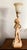 Vintage Art Deco Alabaster Lamp With Frosted Glass Shade. For Sale - Image 4 of 9