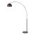 1960s Simple Mid Century Half Dome Floor Lamp - Modern Style, Black Nickel, Dimmable, Black Marble Base For Sale