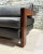 Brazilian Rosewood Sofa Black Leather, 1960 For Sale - Image 11 of 12