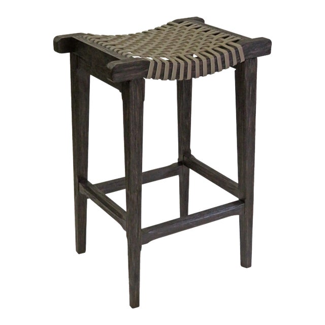 Cheiftain Counter Stool, Worn Black Finish For Sale