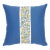 2020s Schumacher Ashoka 18" Pillow in Citron & Blue For Sale - Image 5 of 5