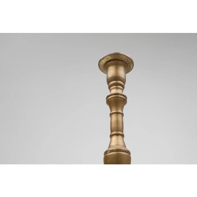 Antique French Candlestick in Bronze, 1890s For Sale - Image 4 of 11