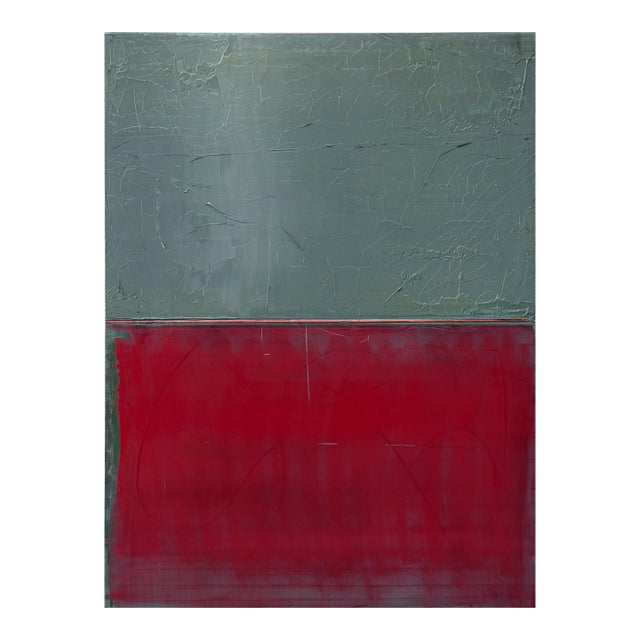 Contemporary Abstract Oil on Canvas/Wood "#1805" by Arvid Boecker For Sale