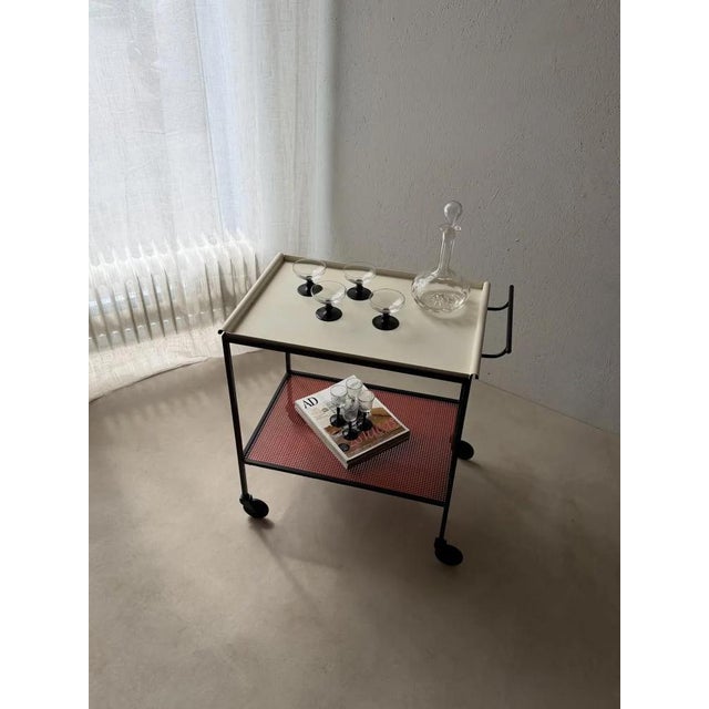Pilastro Serving Trolley by Tjerk Reijenga, 1960s For Sale - Image 13 of 18