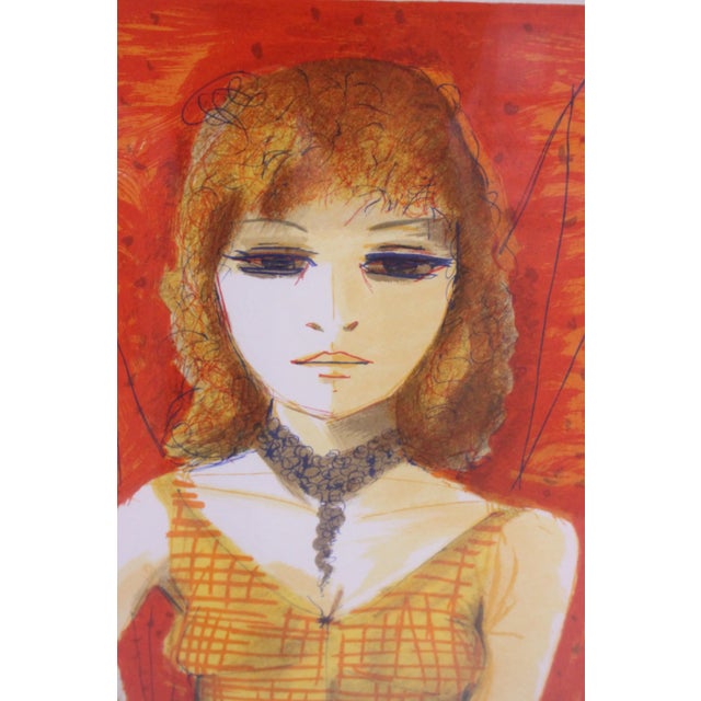 Charles Levier "Jeune Fille of Paris" Charles Levier French Lithograph For Sale - Image 4 of 12