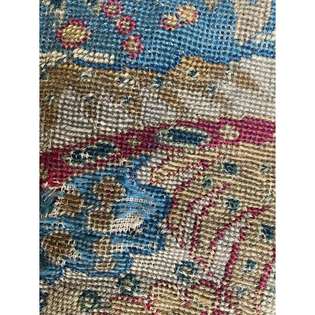 18th Century French Needlepoint Fragment Tapestry For Sale - Image 12 of 15