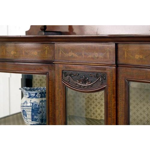 Edwardian Display Cabinet in Mahogany, 1890s For Sale - Image 6 of 15