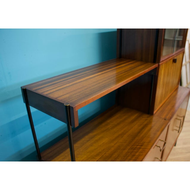 Shelving Unit Desk in Teak and Walnut from Vanson, 1950s For Sale - Image 6 of 13