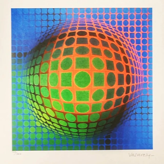 Victor Vasarely Lithograph. Limited Edition Lithograph n 300 / 500- Numbers signed in pencil. Editor : S.P.A.D.E.M. Paris....