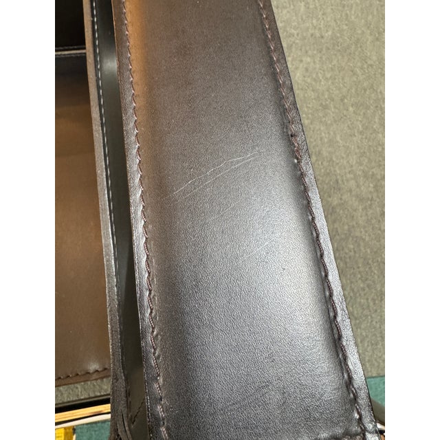 Wassily Leather + Chrome Chair, Reproduction For Sale - Image 14 of 14