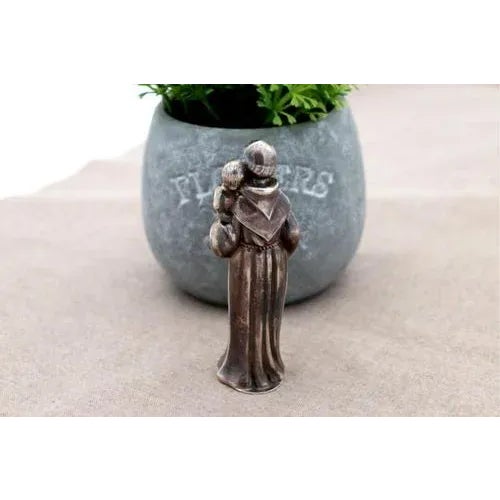 Silver Statuette of Saint Anthony For Sale - Image 3 of 6