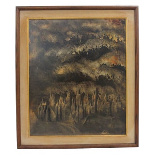 George Bertuccelli Vintage Abstract Cityscape C.1960's For Sale