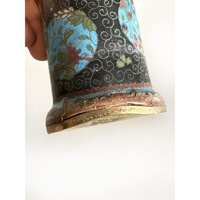 Small Cloisonné Tray with Boxes, China, 19th Century, Set of 3 For Sale - Image 14 of 16