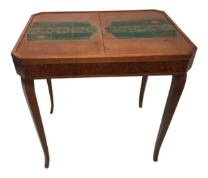 French Art Deco 1940's Marquetry Roulette Game Table