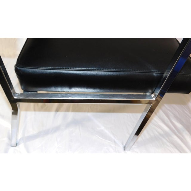 1970s Vintage Cole / Litton Restored Chrome & Vinyl Office Arm Chair For Sale - Image 16 of 18