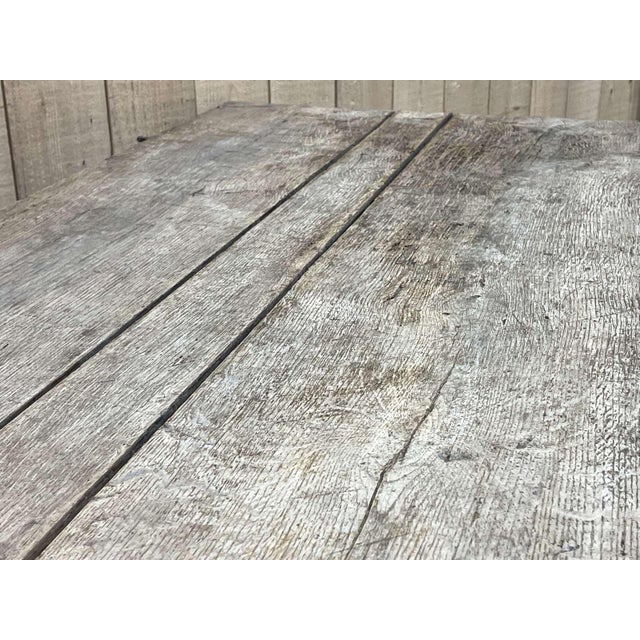 18th Century Chest Bench in Raw Oak For Sale - Image 9 of 18