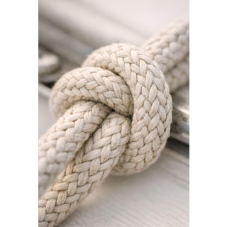 Nautical Rope Knot Close-Up, Minimalist Coastal Art Print, 24″ × 36″ For Sale