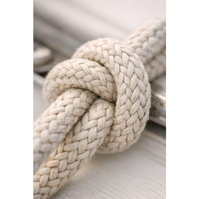 Nautical Rope Knot Close-Up, Minimalist Coastal Art Print, 24″ × 36″ For Sale