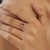 The Modernist Crimson Natural Ruby Ring features a 0.69 carat octagon-cut ruby complemented by a 0.09 carat diamond...