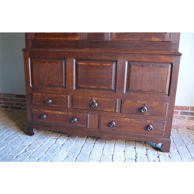 Antique Oak Wooden Cabinet For Sale - Image 4 of 12